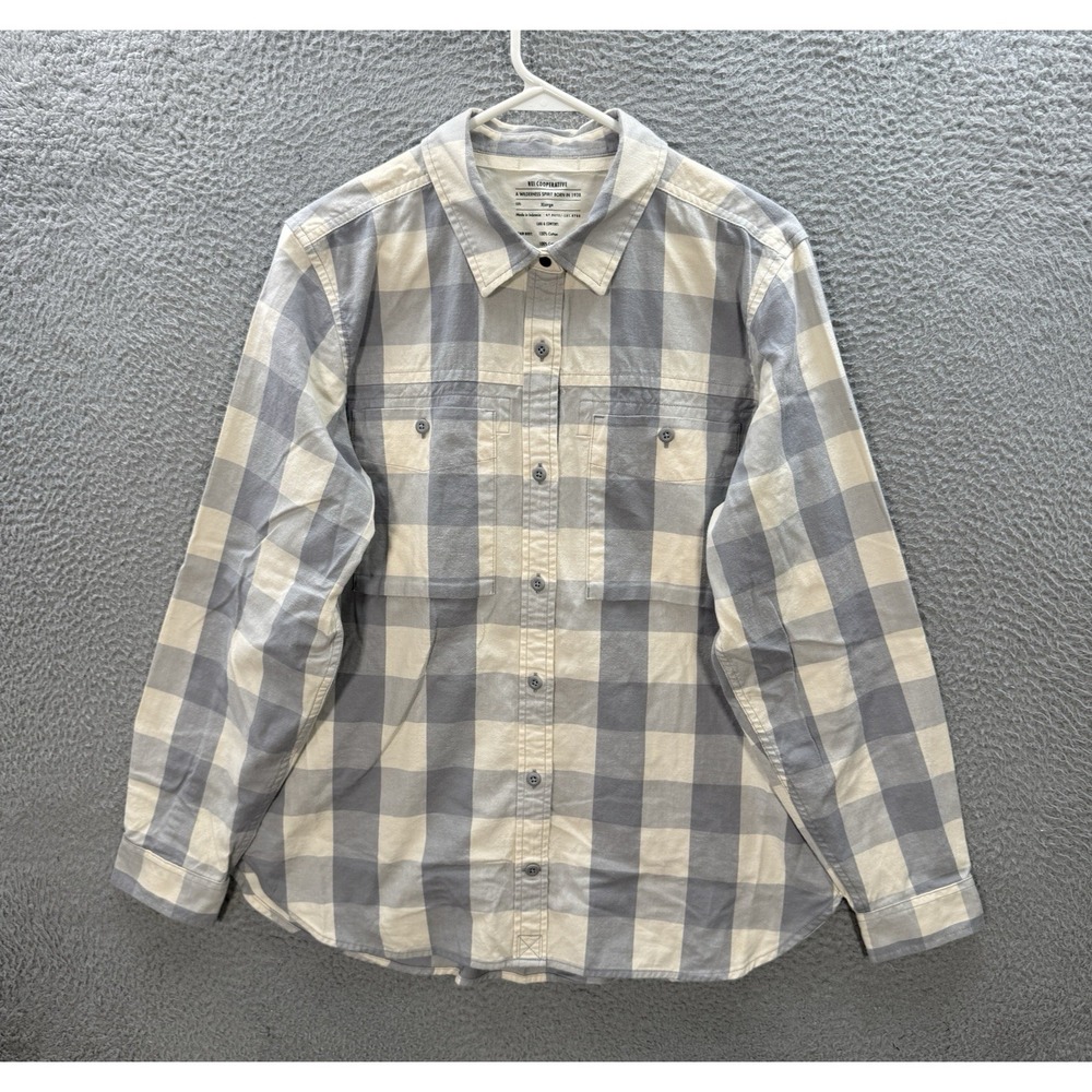 REI Co Op Shirt Womens XL Multicolor Plaid Wallace Lake Flannel Shirt Outdoors